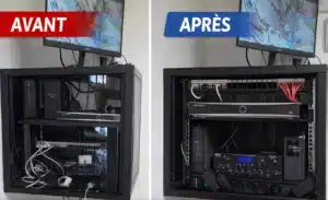 réorganisation d’une baie informatique dans un restaurant à La Crèche (79)